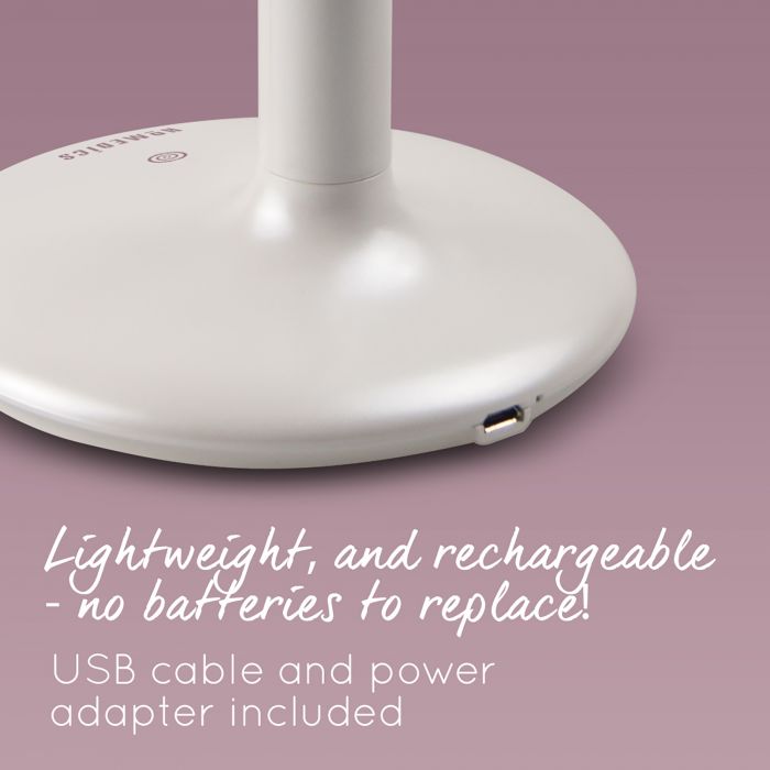 Косметическое зеркало сенсорное с 5х увеличением и регулируемой LED подсветкой Touch&Glow