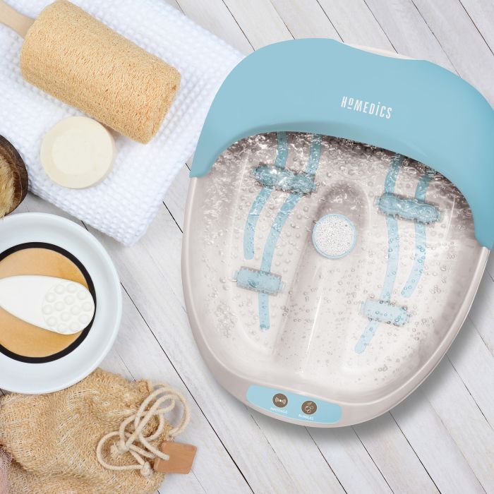 Массажная ванночка с вибромассажем, магнитотерапией, массажными роликами и пемзовыми насадками Luxury Foot Spa