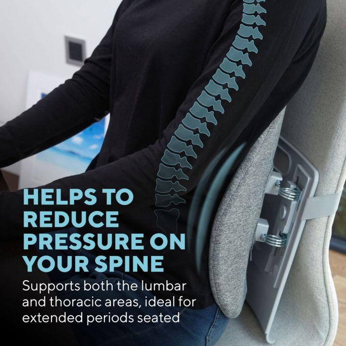 Поддержка спины с подогревом Back Support Cushion + Heat