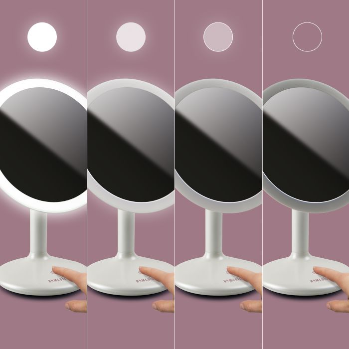 Косметическое зеркало сенсорное 5х увеличение с регулируемой подсветкой Touch&Glow HoMedics