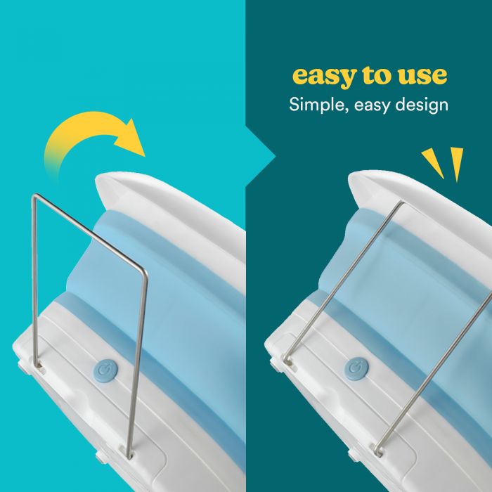 Массажная ванночка складная с вибромассажем и брызгозащитным козырьком Foldaway Luxury Foot Spa